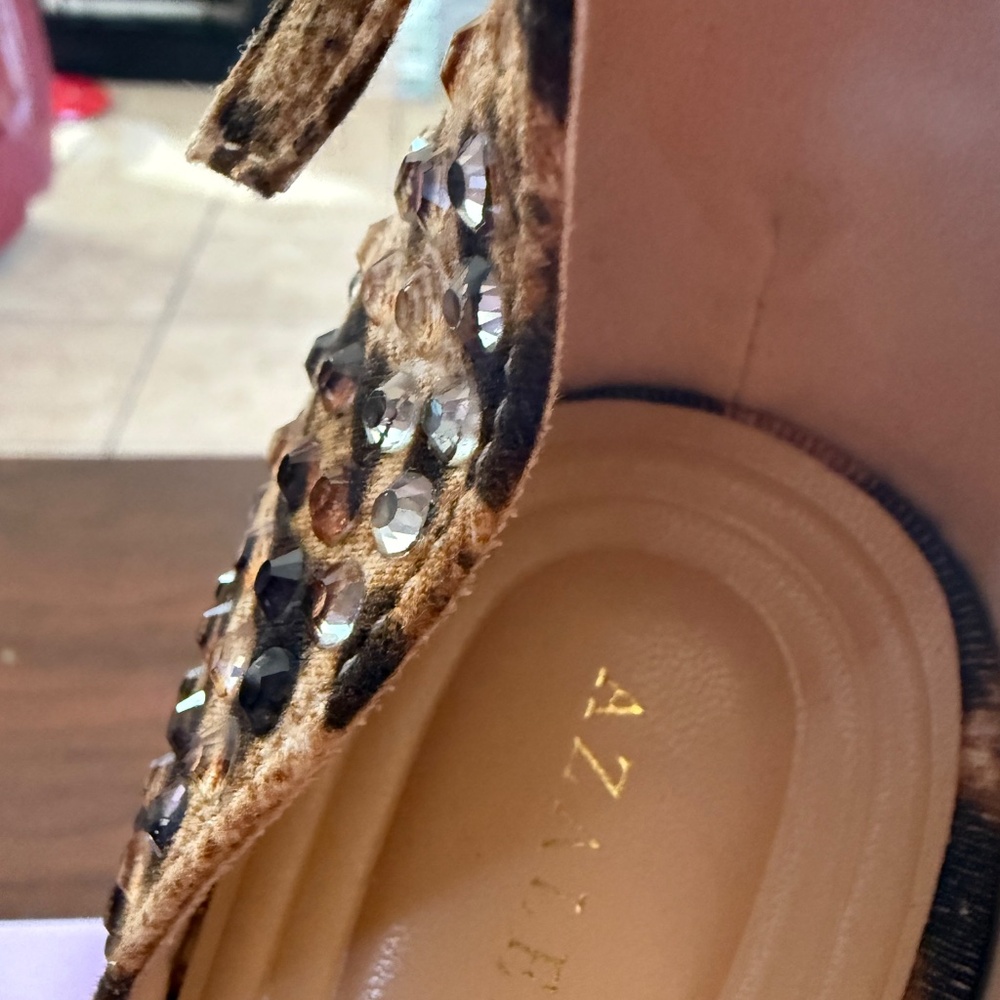 JUST ARRIVED;  Azalea Wang Wilmore Leopard  Rhinestone  Platform SZ 10 Orig $190 - Picture 15 of 15